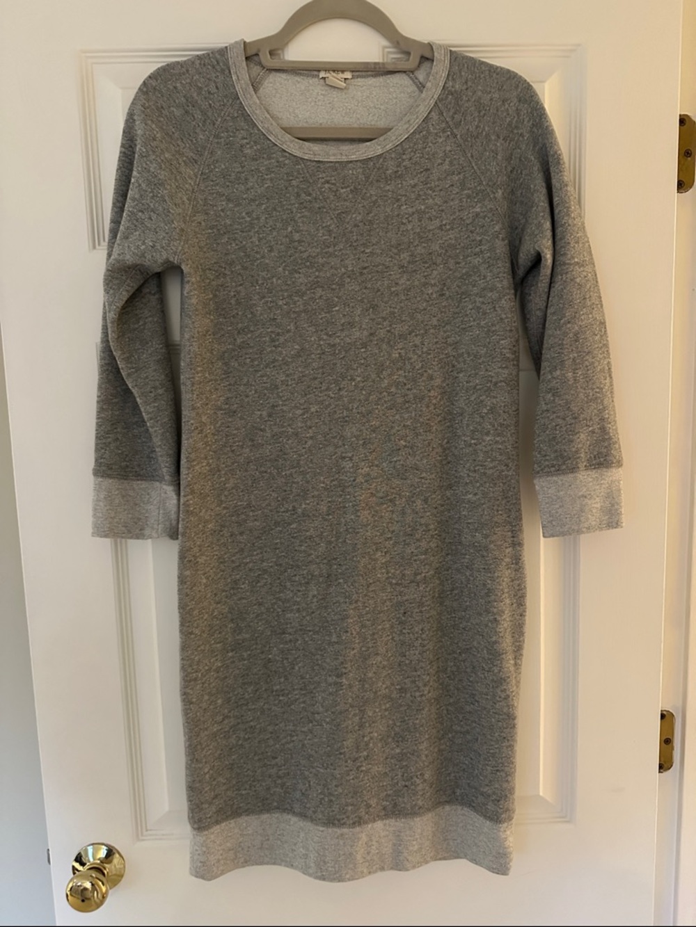 J. Crew Heather Gray Long Sleeve Sweater Dress